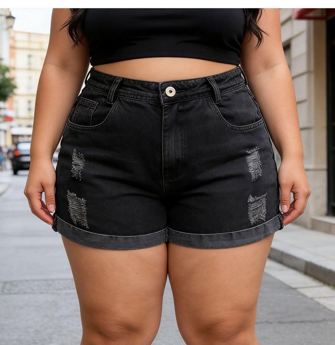 Shorts jeans femininos plus size - ClaCla Jeans